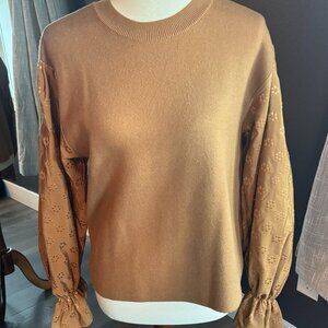 Anthropologie Puff SLeeve Sweater size Medium